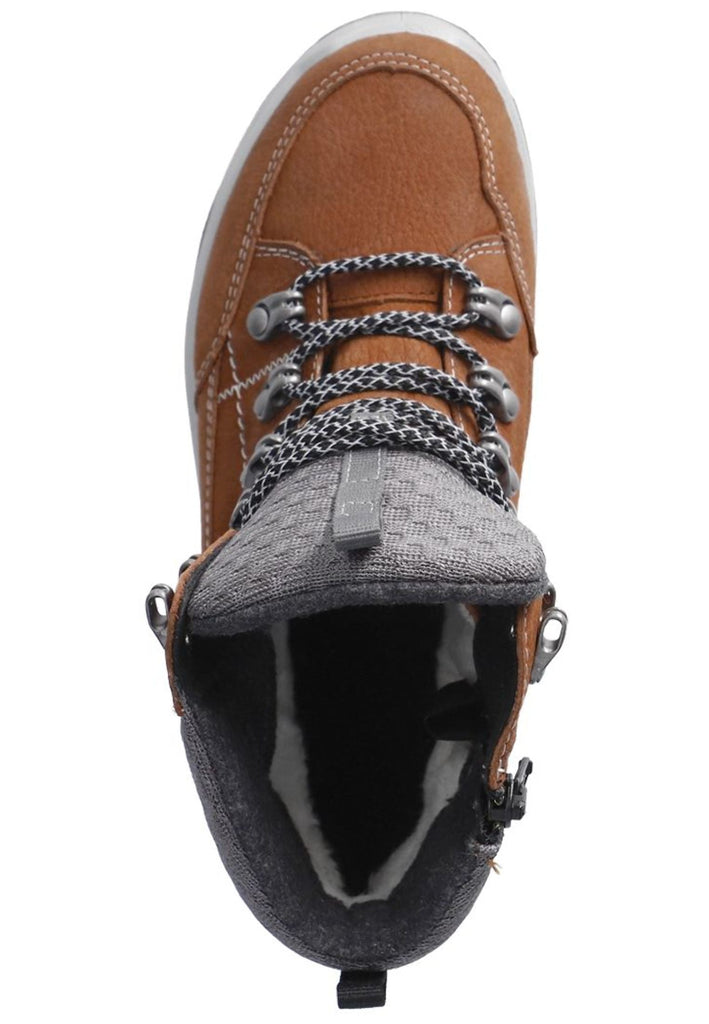 Ricosta Stiefelette Leder/Textil Curry Warmfutter