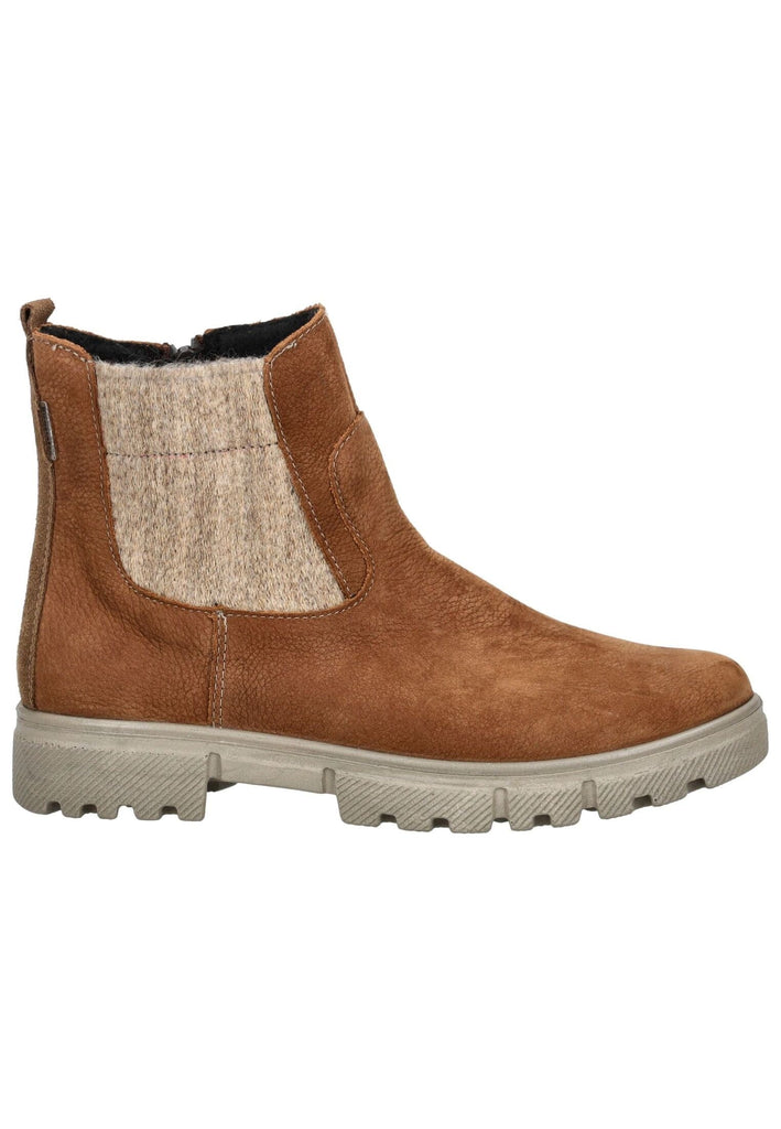 Ricosta Stiefelette Leder/Textil Curry Warmfutter