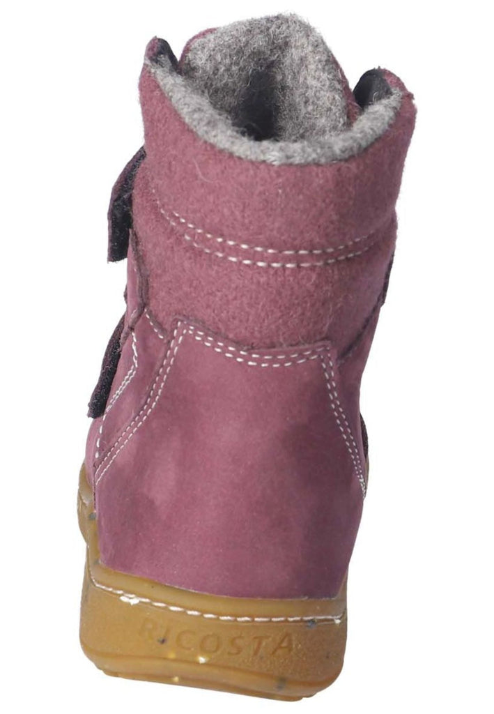 Ricosta Stiefelette Leder/Textil Pflaume Warmfutter