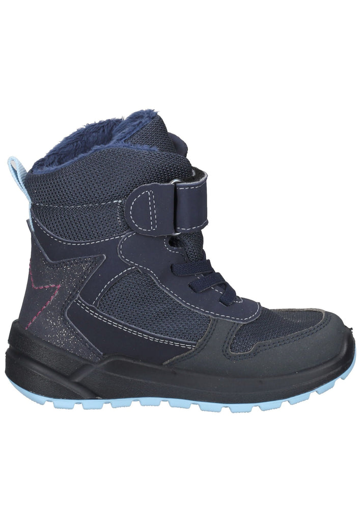Ricosta Stiefelette Lederimitat Blau Warmfutter