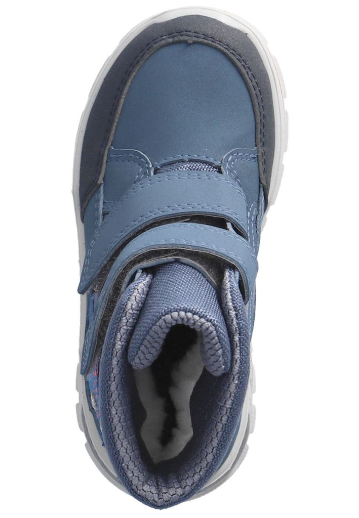 Ricosta Stiefelette Lederimitat/Textil Blau/Grau Warmfutter
