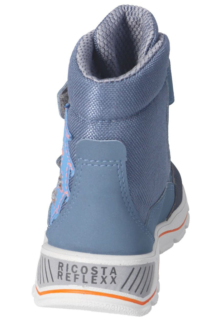 Ricosta Stiefelette Lederimitat/Textil Blau/Grau Warmfutter
