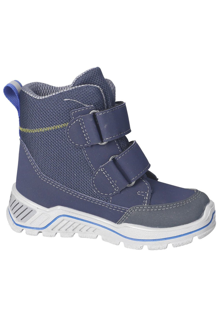 Ricosta Stiefelette Lederimitat/Textil Blau/Grau Warmfutter