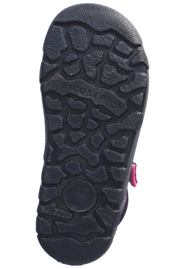 Ricosta Stiefelette Lederimitat/Textil Blau/Pink Warmfutter