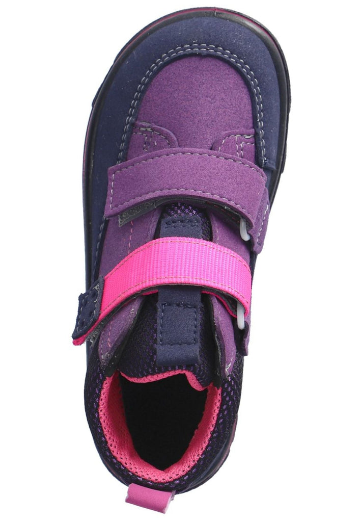 Ricosta Stiefelette Lederimitat/Textil Blau/Pink Warmfutter