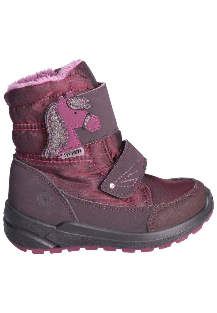 Ricosta Stiefelette Lederimitat/Textil Bordeaux Warmfutter
