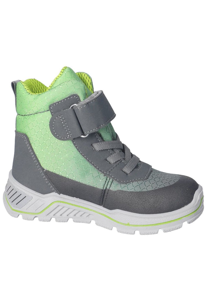 Ricosta Stiefelette Lederimitat/Textil Grau/Grün Warmfutter