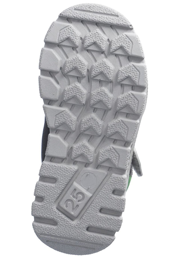 Ricosta Stiefelette Lederimitat/Textil Grau/Grün Warmfutter