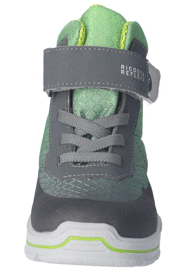 Ricosta Stiefelette Lederimitat/Textil Grau/Grün Warmfutter