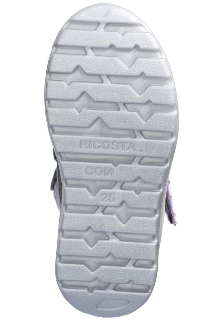 Ricosta Stiefelette Lederimitat/Textil Grau/Pink Warmfutter