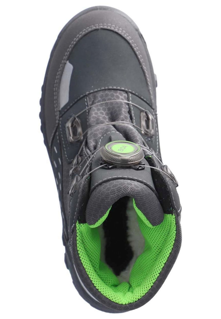 Ricosta Stiefelette Lederimitat/Textil Grau Warmfutter