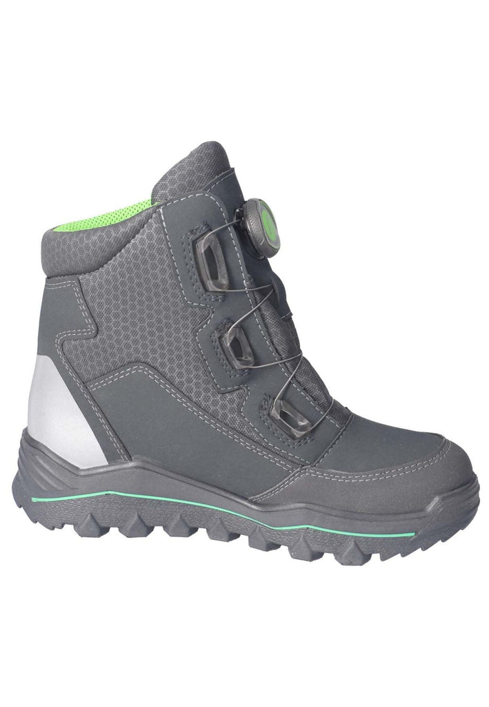 Ricosta Stiefelette Lederimitat/Textil Grau Warmfutter