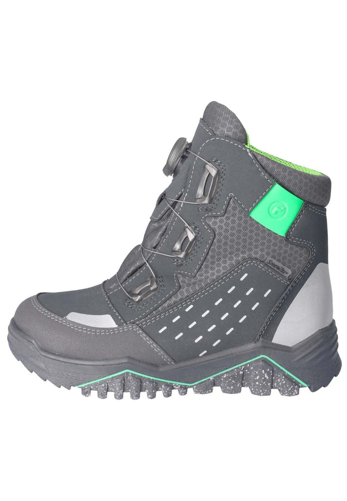 Ricosta Stiefelette Lederimitat/Textil Grau Warmfutter