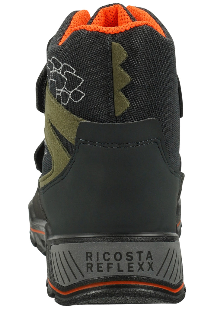 Ricosta Stiefelette Lederimitat/Textil Grau/Weiß Warmfutter