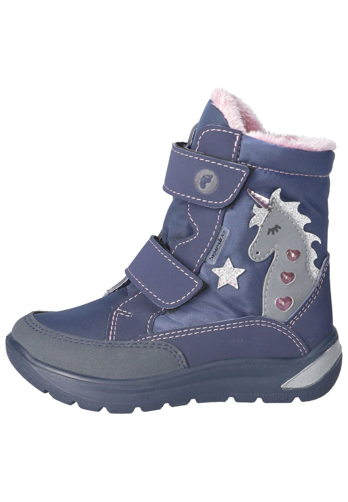 Ricosta Stiefelette Lederimitat/Textil Marine Warmfutter