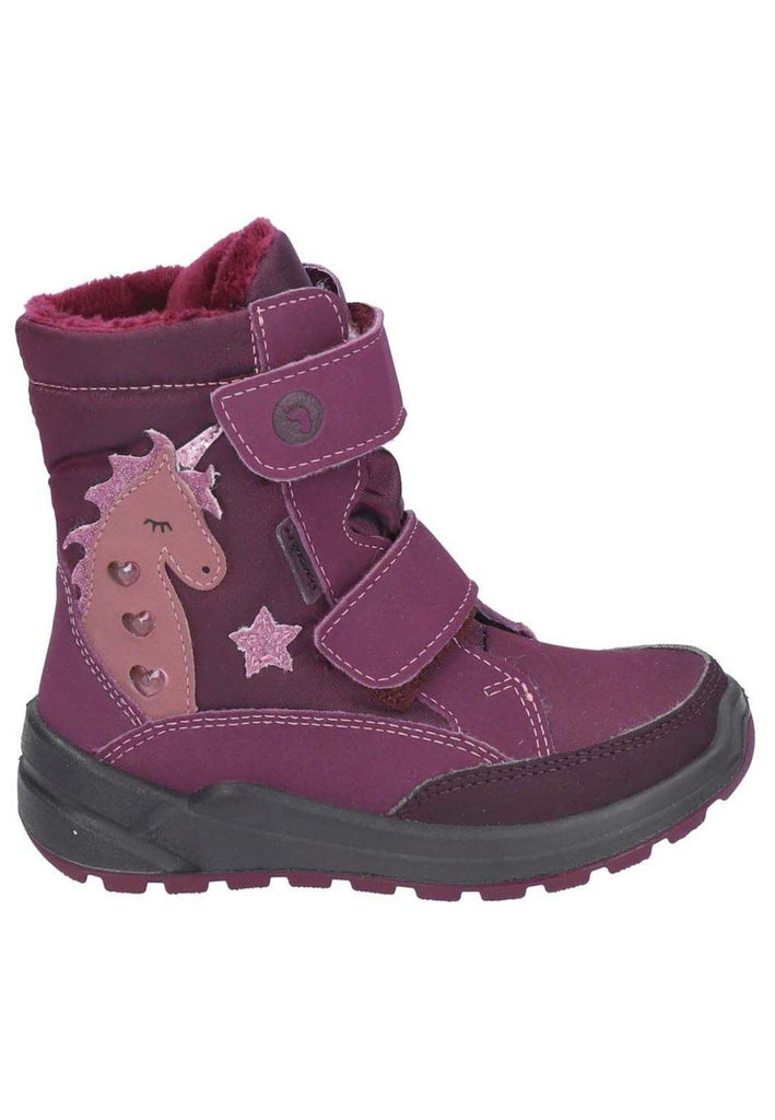 Ricosta Stiefelette Lederimitat/Textil Merlot Warmfutter