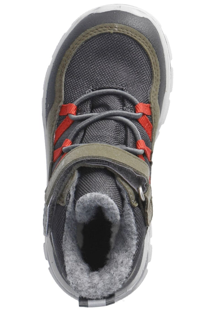 Ricosta Stiefelette Lederimitat/Textil Oliv Warmfutter