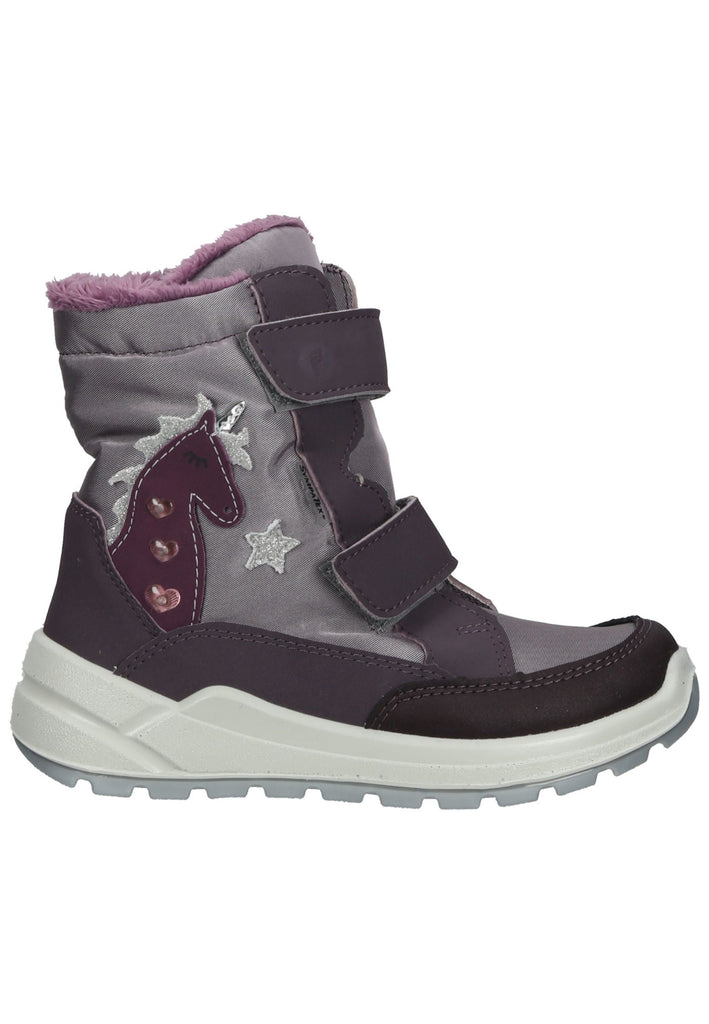 Ricosta Stiefelette Lederimitat/Textil Purple Warmfutter