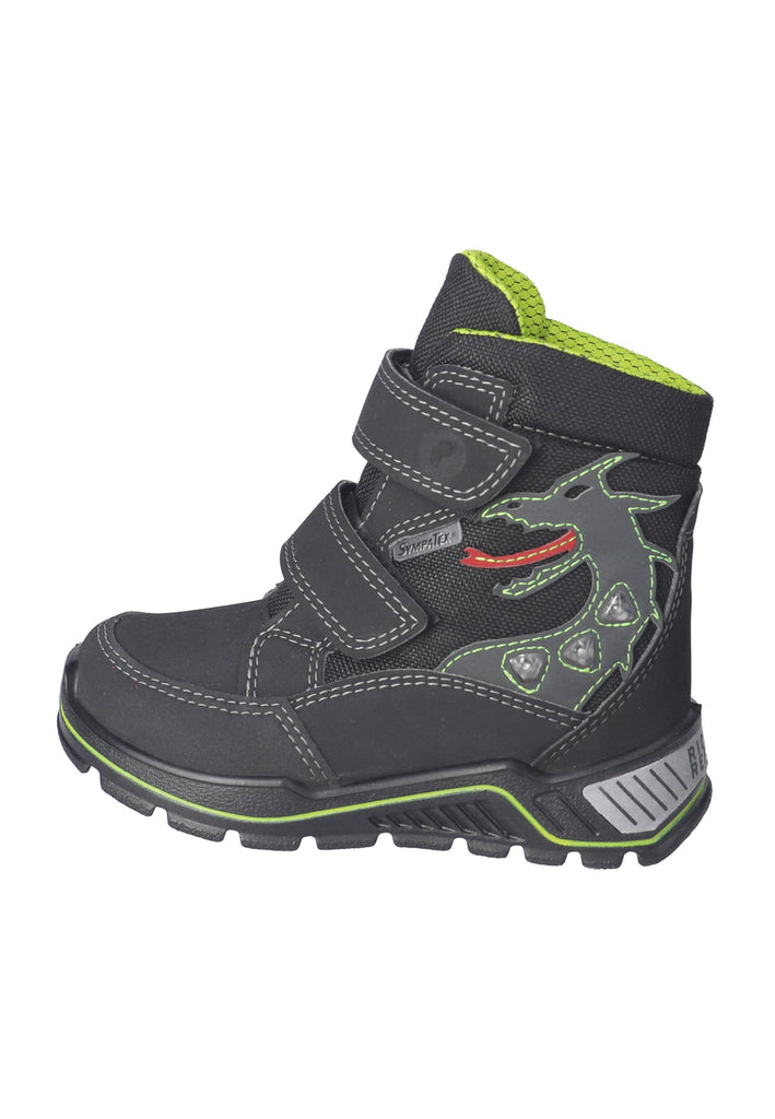 Ricosta Stiefelette Lederimitat/Textil Schwarz Warmfutter
