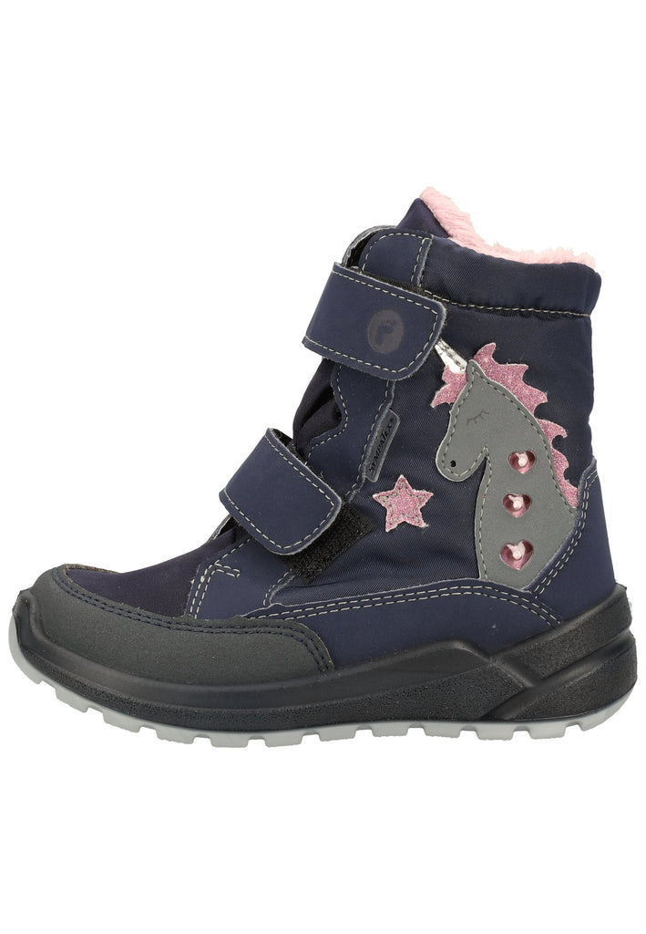 Ricosta Stiefelette Synthetik/Textil Marine Warmfutter