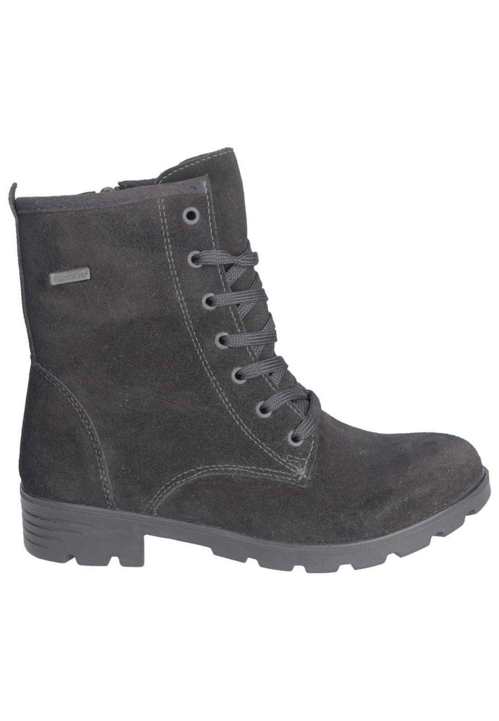 Ricosta Stiefelette Veloursleder Schwarz Warmfutter