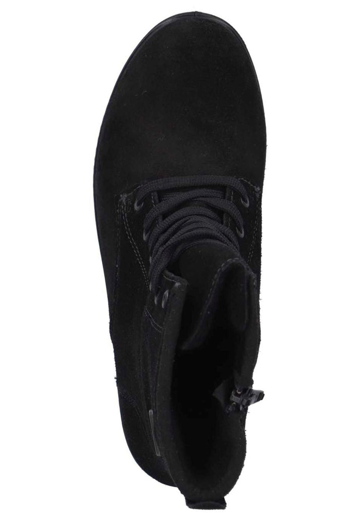 Ricosta Stiefelette Veloursleder Schwarz Warmfutter