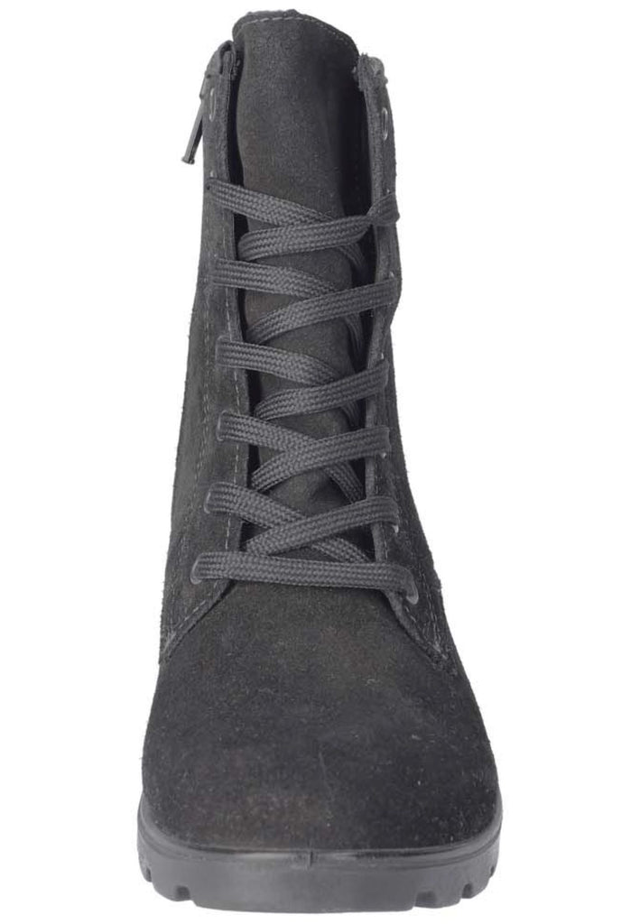 Ricosta Stiefelette Veloursleder Schwarz Warmfutter