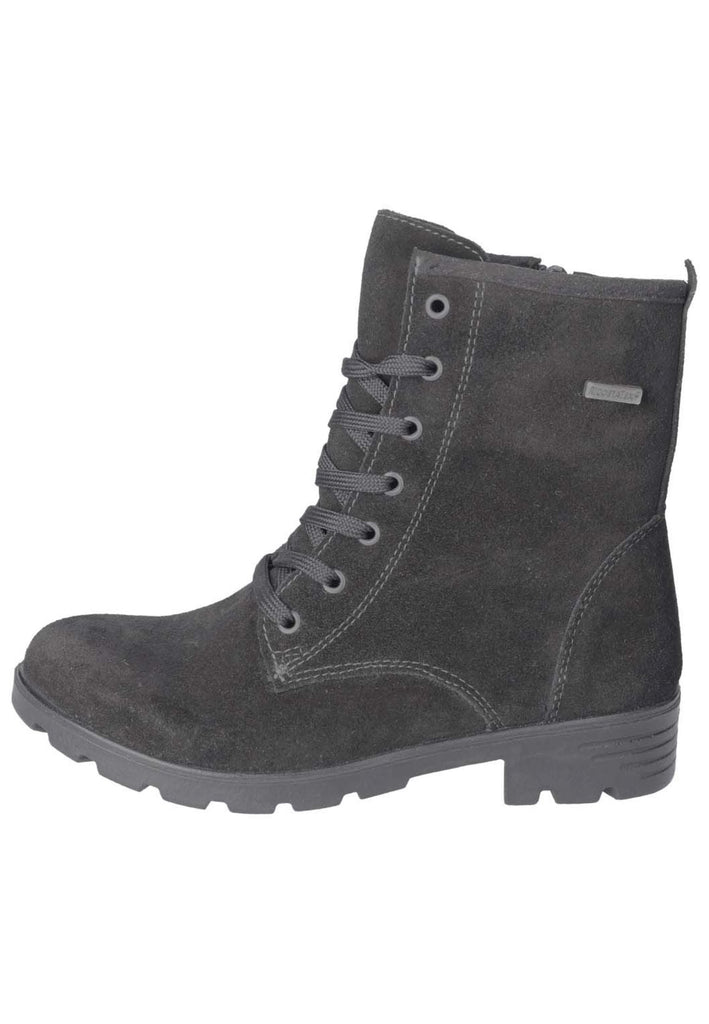 Ricosta Stiefelette Veloursleder Schwarz Warmfutter