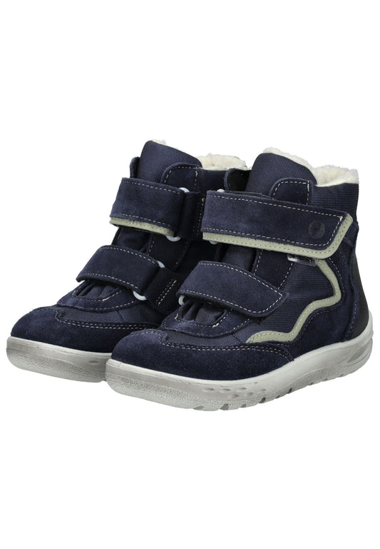 Ricosta Stiefelette Veolurs/Textil/Synthetik Dunkelblau Warmfutter