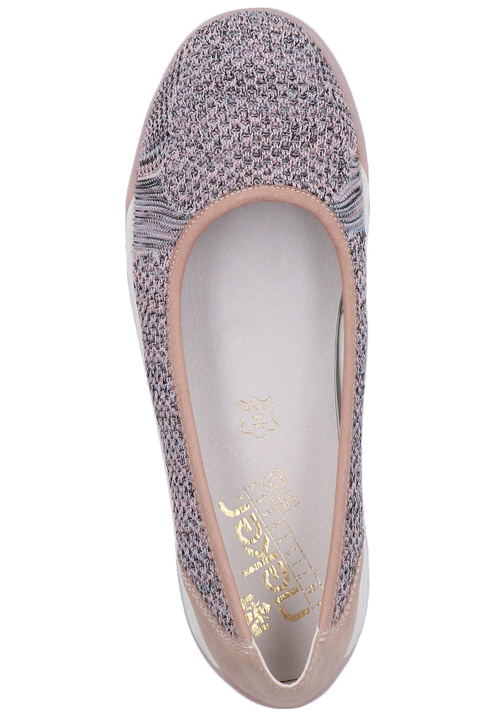 Rieker Ballerinas Textil Rosa