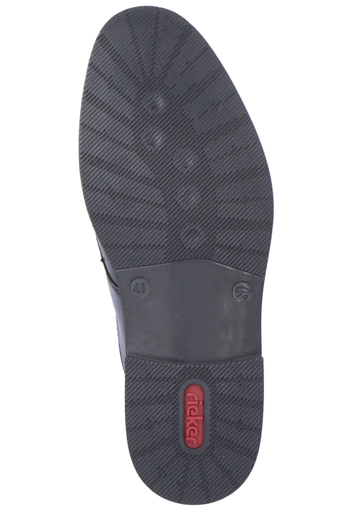 Rieker Businessschuhe Glattleder Schwarz