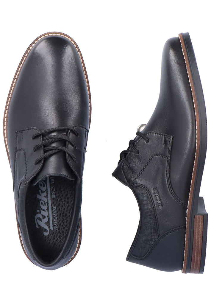 Rieker Businessschuhe Glattleder Schwarz