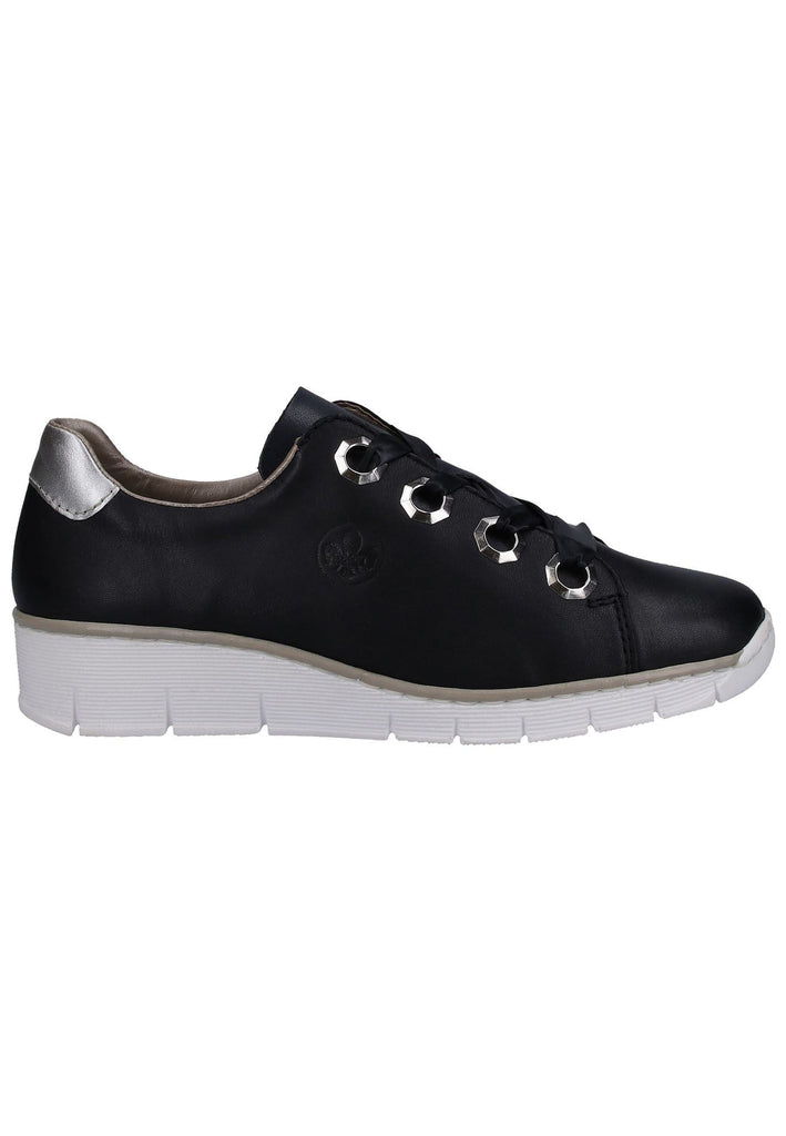 Rieker Halbschuhe Glattleder Navy