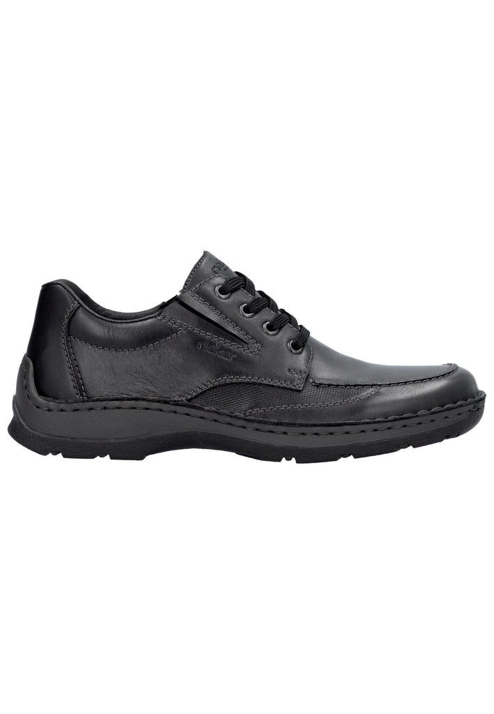 Rieker Halbschuhe Glattleder Schwarz