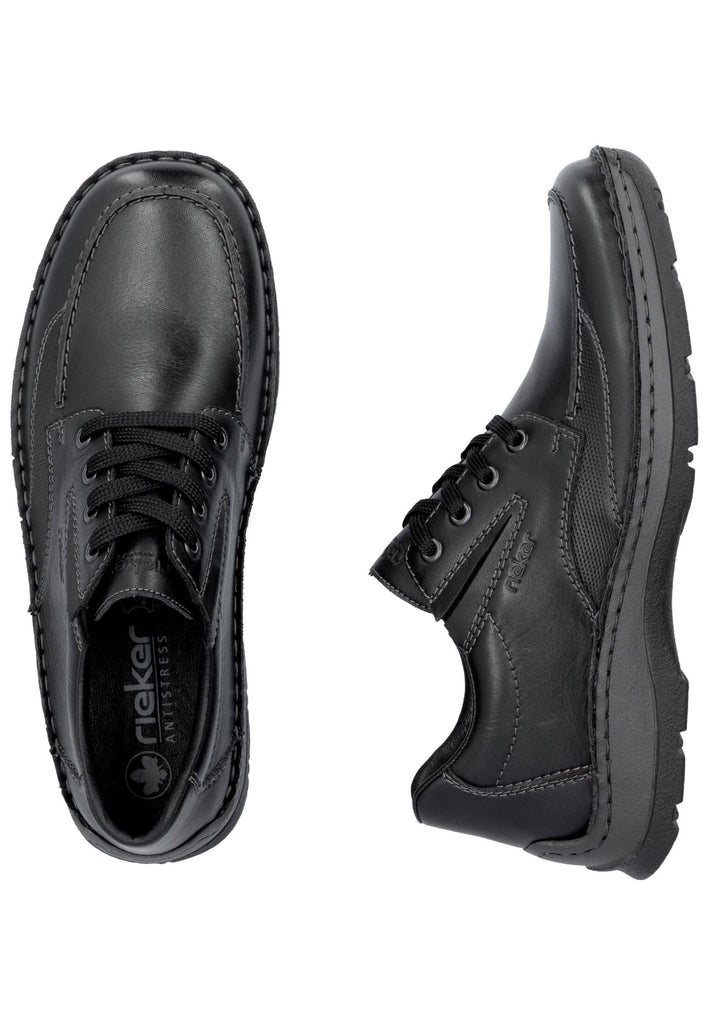 Rieker Halbschuhe Glattleder Schwarz