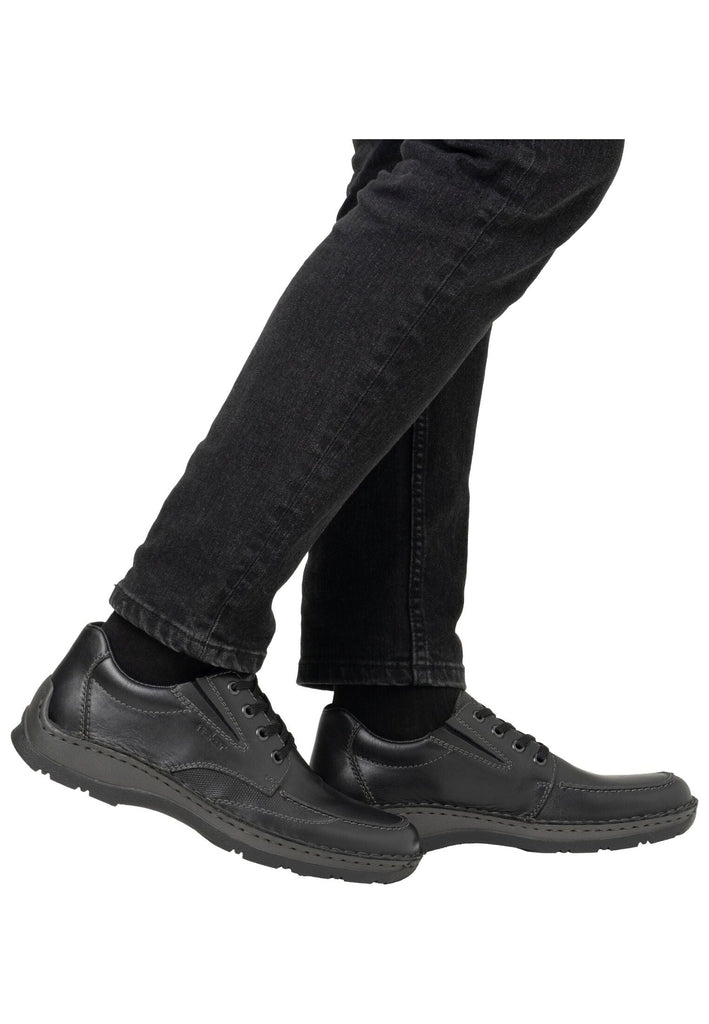 Rieker Halbschuhe Glattleder Schwarz