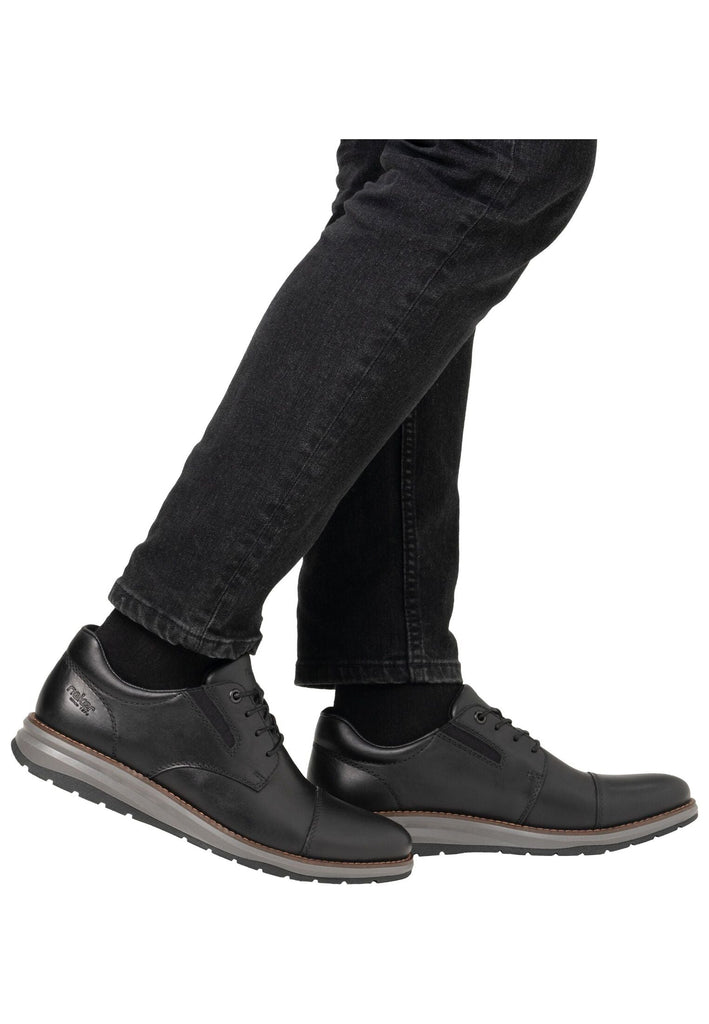Rieker Halbschuhe Glattleder Schwarz