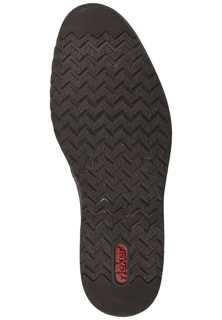 Rieker Halbschuhe Glattleder Schwarz Warmfutter