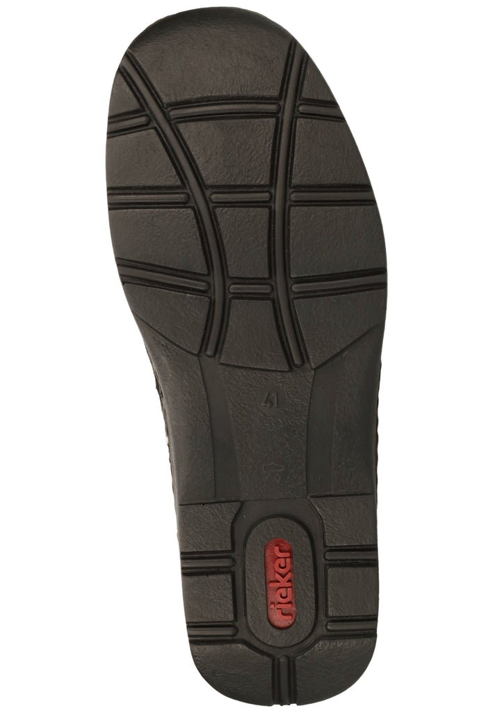 Rieker Halbschuhe Leder Schwarz