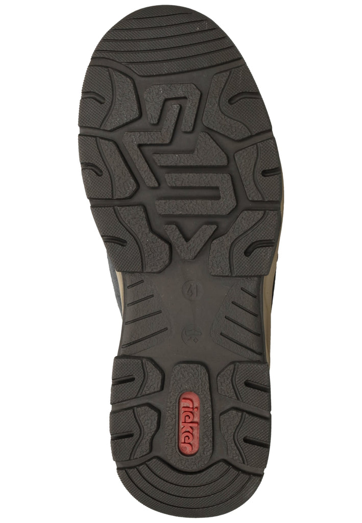 Rieker Halbschuhe Leder Schwarz/Blau