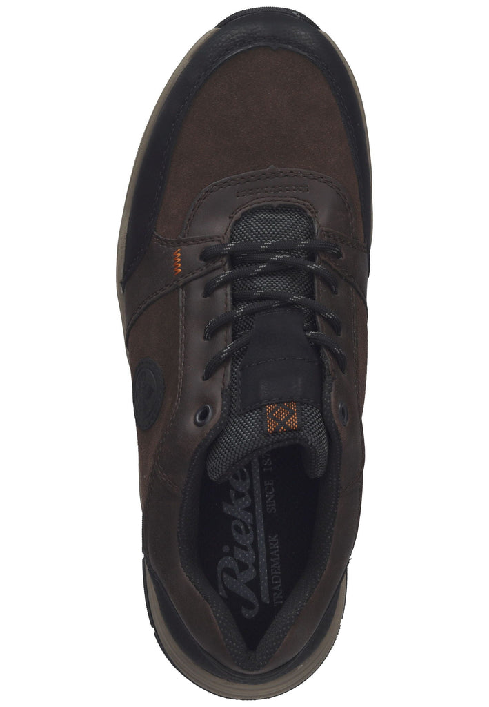 Rieker Halbschuhe Leder Schwarz/Braun