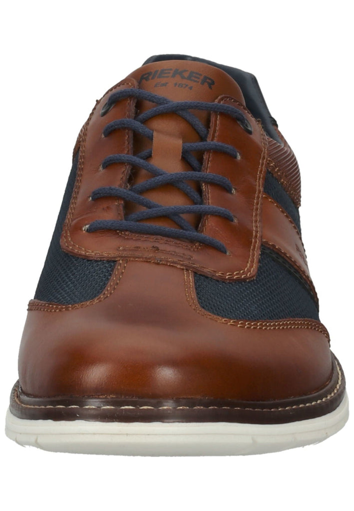 Rieker Halbschuhe Leder/Synthetik Braun/Blau