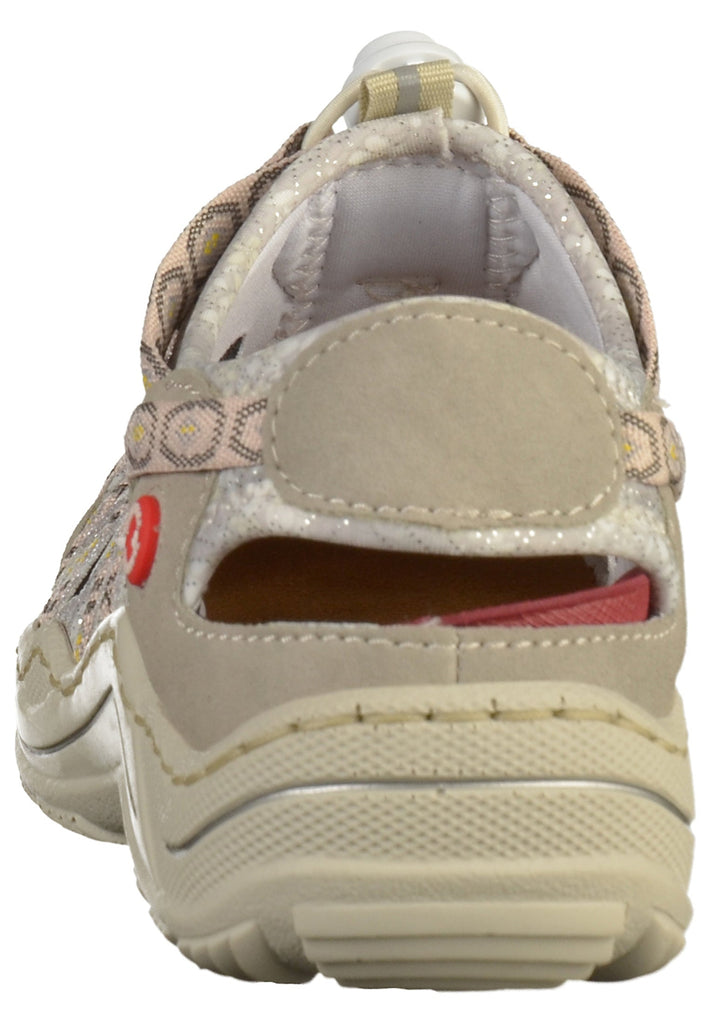 Rieker Halbschuhe Lederimitat Beige