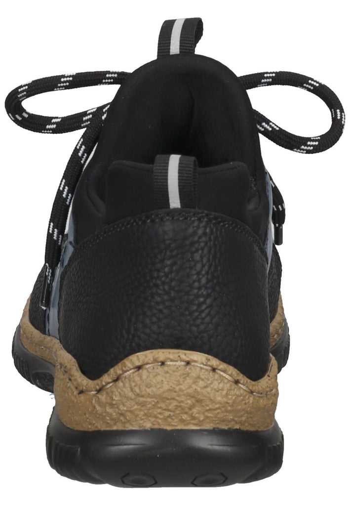 Rieker Halbschuhe Lederimitat Blau/Schwarz