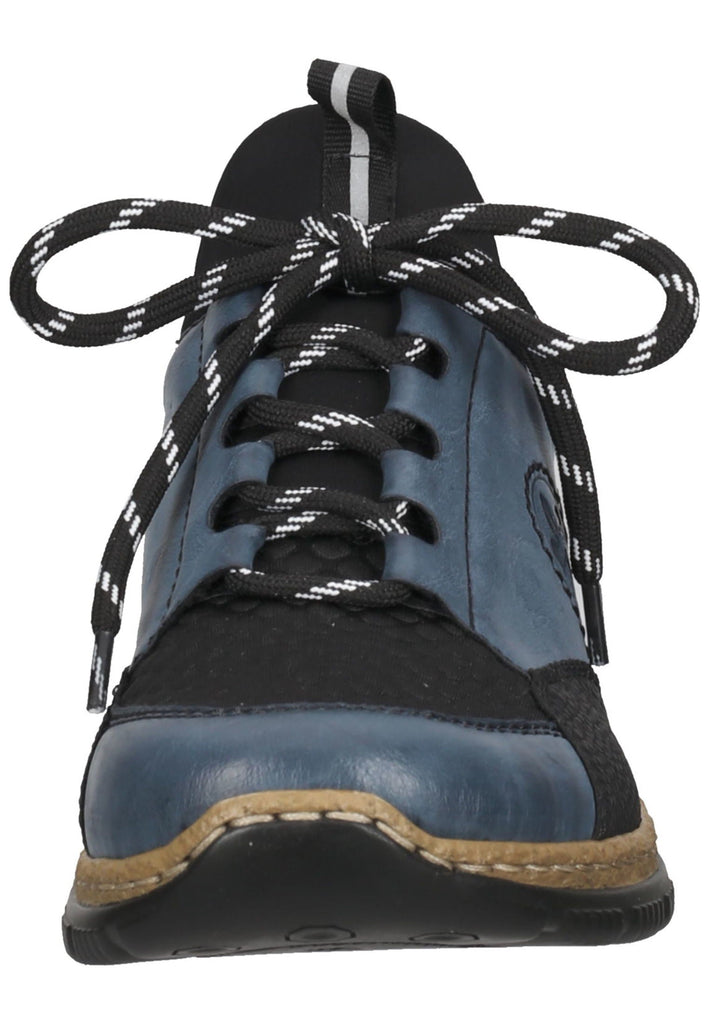 Rieker Halbschuhe Lederimitat Blau/Schwarz