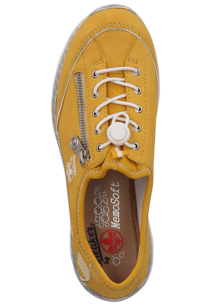 Rieker Halbschuhe Lederimitat Gelb