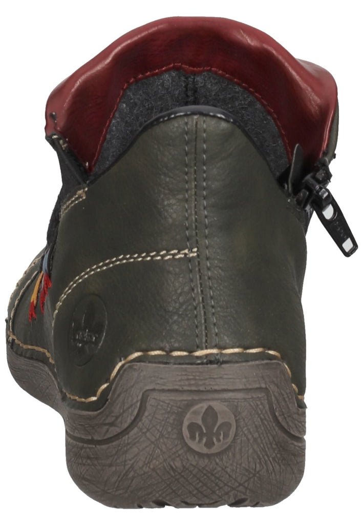 Rieker Halbschuhe Lederimitat Grün