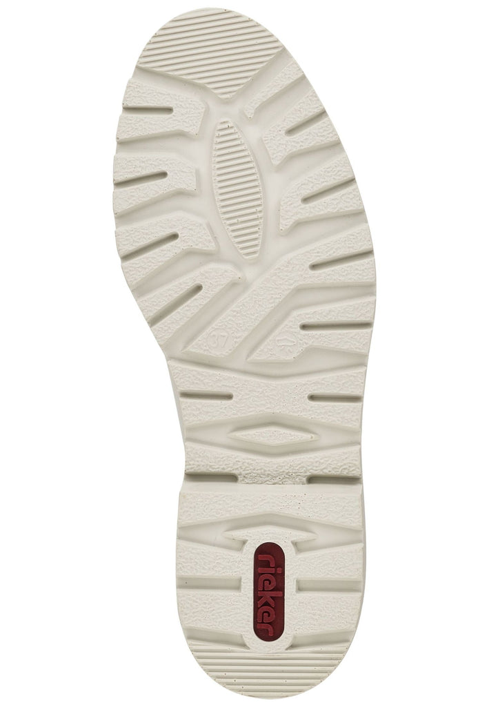 Rieker Halbschuhe Lederimitat Offwhite