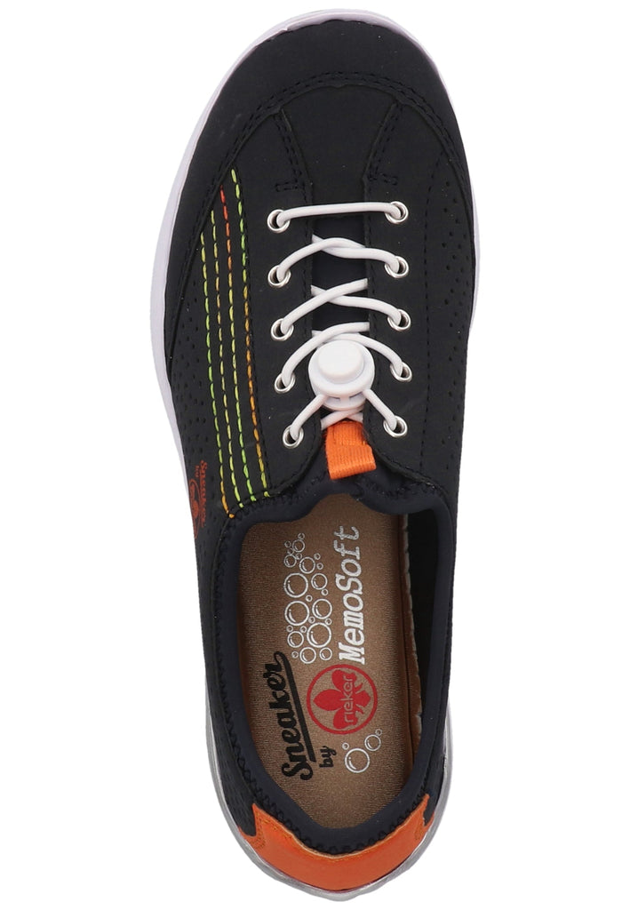 Rieker Halbschuhe Lederimitat Pazifik