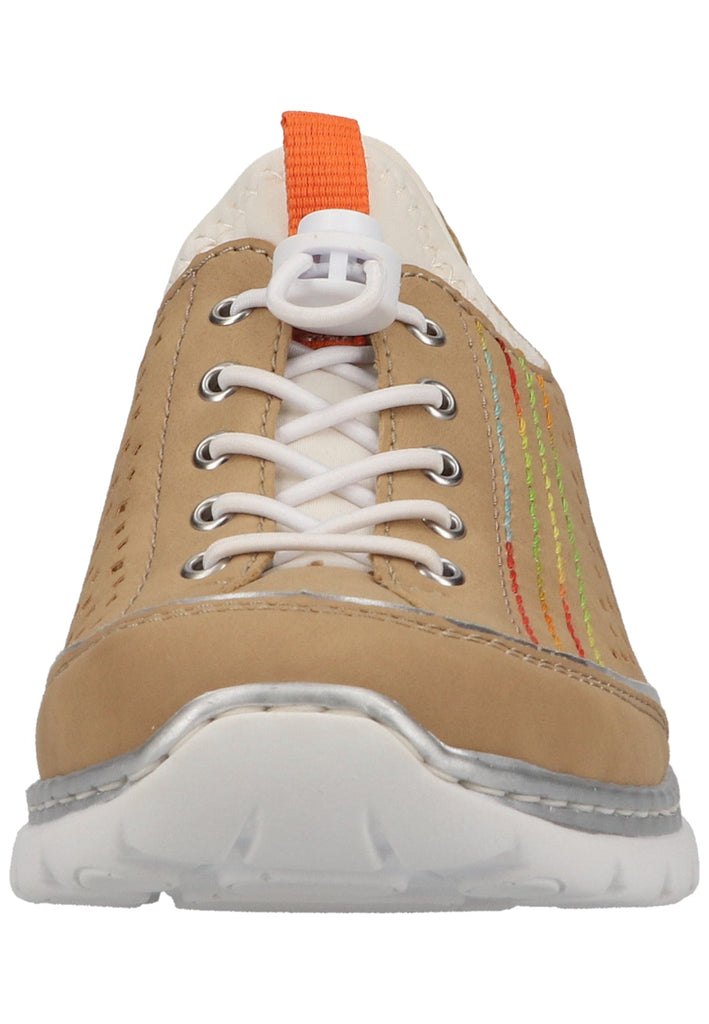 Rieker Halbschuhe Lederimitat Sand